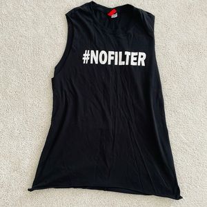 Black Muscle Tank Top